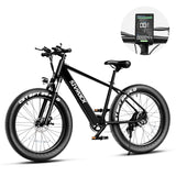 Professional Electric Bike For Adults, 26 X 4.0 Inches Fat Tire Electric Mountain Bicycle, 1000W Motor 48V 15Ah Ebike For Trail Riding, Excursion And Commute, UL And GCC Certified