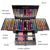 180 Colors Eyes Shadow Blush Set Personalized Piano-shaped Makeup Palette Box