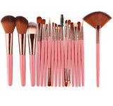 Cross border for MAANGE 18 make-up and brush suits with fan-shaped makeup tools to sell eBay hot sales