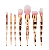 7 Make-up-Pinsel, Make-up-Tools, Diamant-Make-up-Pinsel Foundation-Pinsel