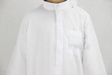 Washed Velvet Embroidered Stand Collar Muslim Small Male Robe