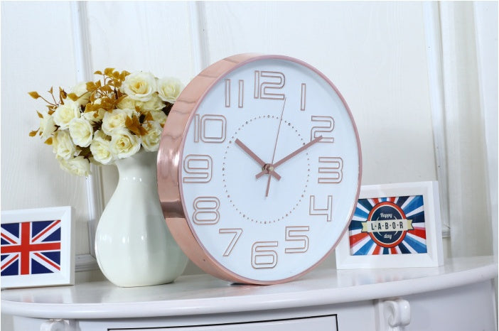 Plastic living room wall clock