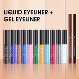 Make-up Eyeliner Flüssig und Gelstift Kombiset