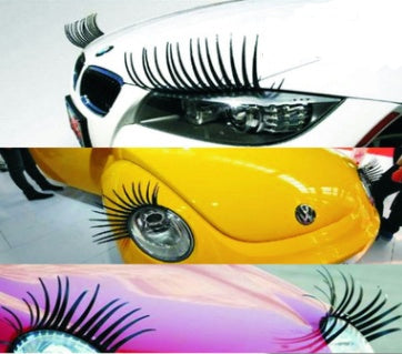 Headlight Eyelash Sticker Car Eyelashes Car False Eyelashes Car Sticker Electric Eye Sticker (2 Pack)