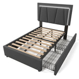 Wooden Storage Bed Bed Frame   Size  90cmx200cm