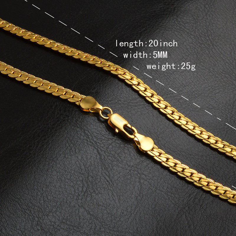 18K Gold-plated necklace 25g