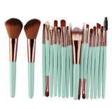 Cross border for MAANGE 18 make-up and brush suits with fan-shaped makeup tools to sell eBay hot sales