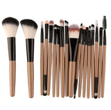 Cross border for MAANGE 18 make-up and brush suits with fan-shaped makeup tools to sell eBay hot sales