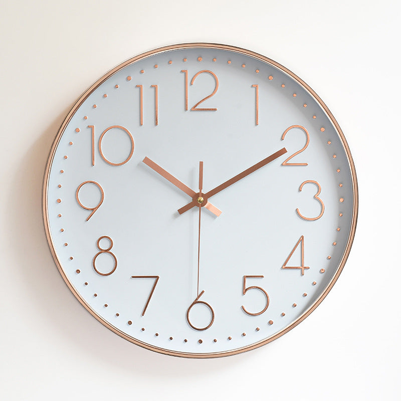 Plastic living room wall clock