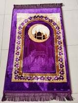 Printing and dyeing embossed Muslim prayer mat Muslim blanket