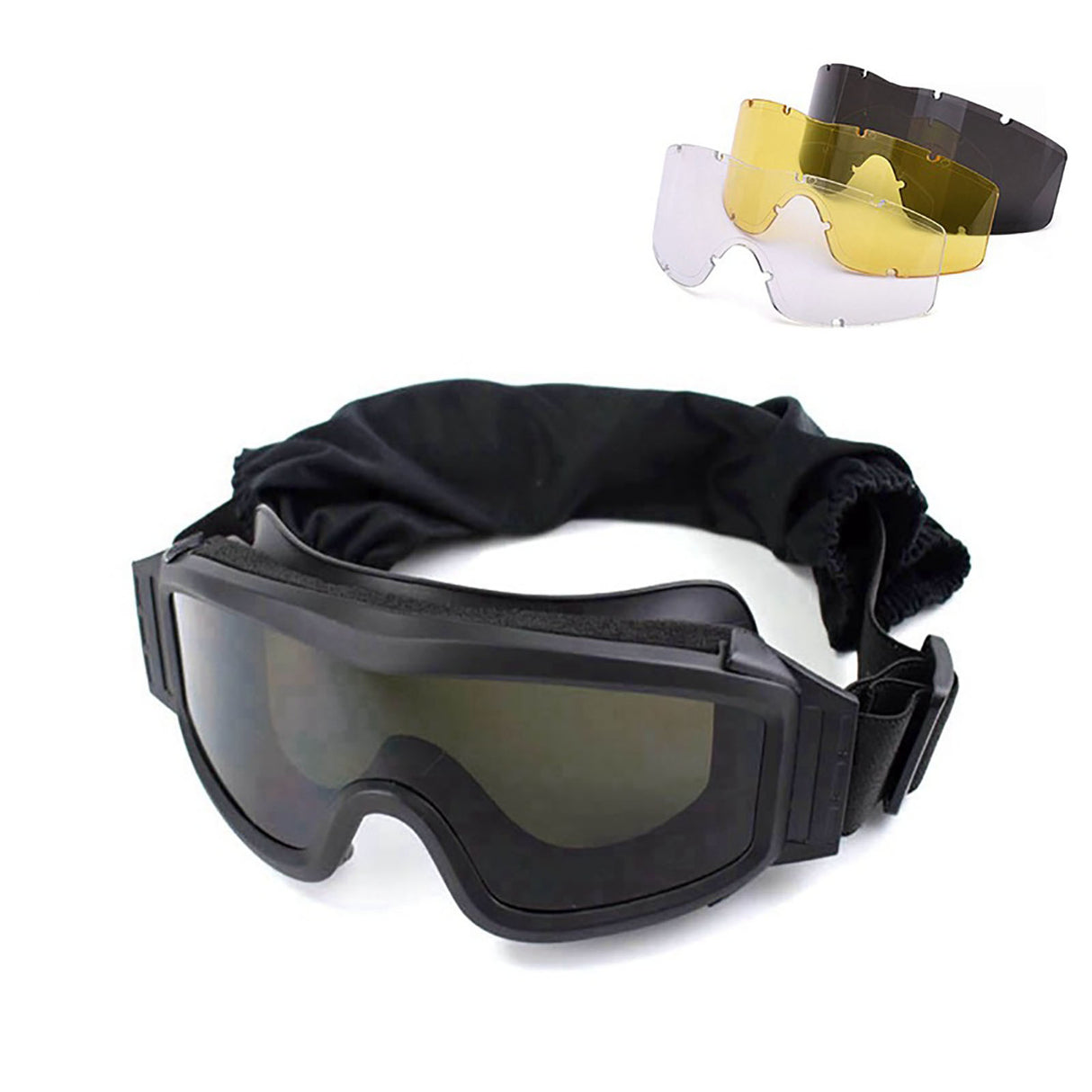 Outdoor Goggles Double Layer Lens Breathable Scratch Resistance Cycling Goggles for Camping Travel