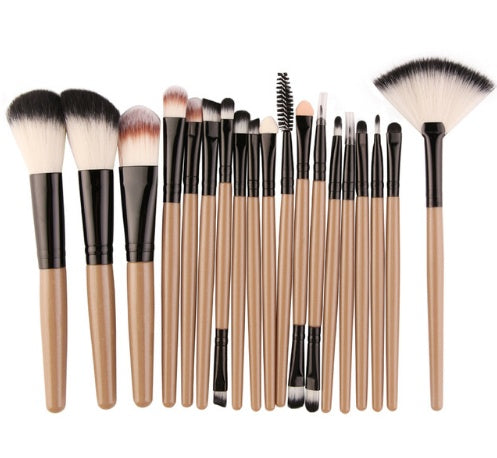 Cross border for MAANGE 18 make-up and brush suits with fan-shaped makeup tools to sell eBay hot sales