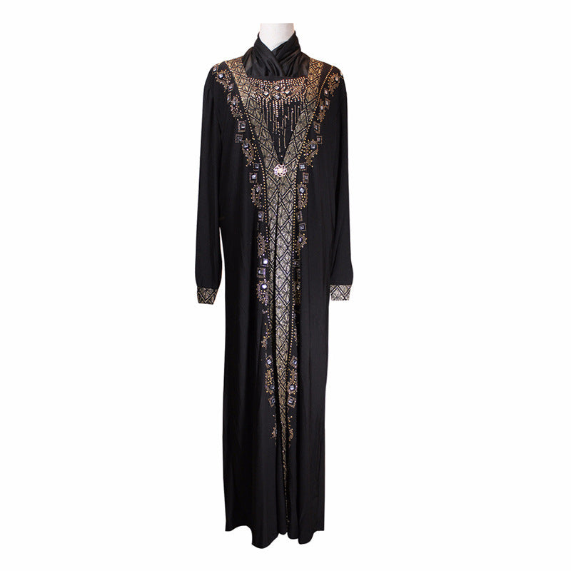 Muslim Ramadan fashion beaded dress