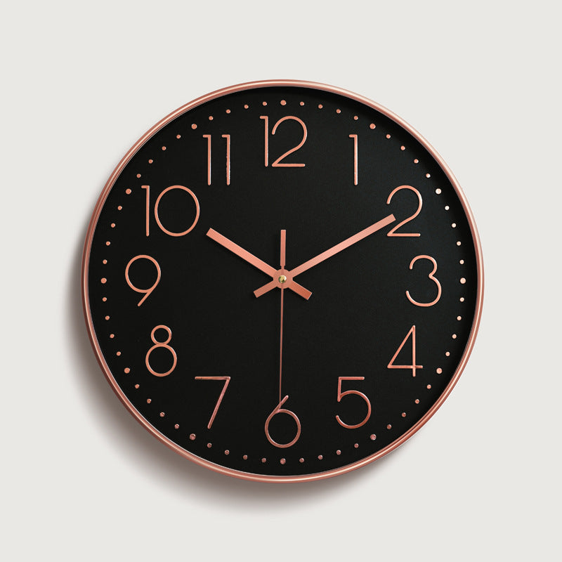 Plastic living room wall clock