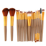 Cross border for MAANGE 18 make-up and brush suits with fan-shaped makeup tools to sell eBay hot sales