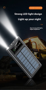 With Cable Four-wire Solar Energy Portable Battery For Mobile Phones