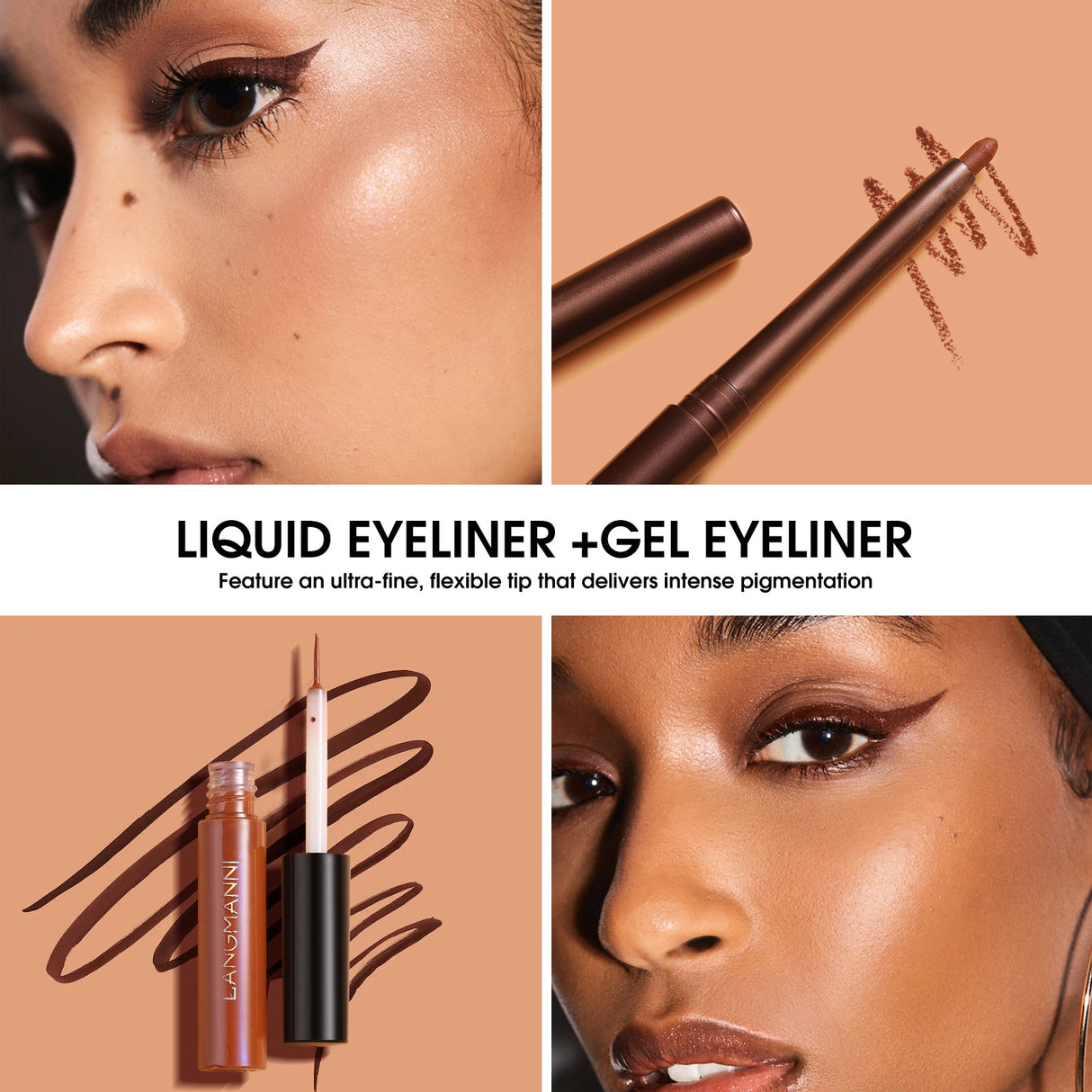 Make-up Eyeliner Flüssig und Gelstift Kombiset