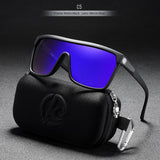 Large Frame One-piece Bicycle Glass Colorful Real Film Polarized Sunglasses