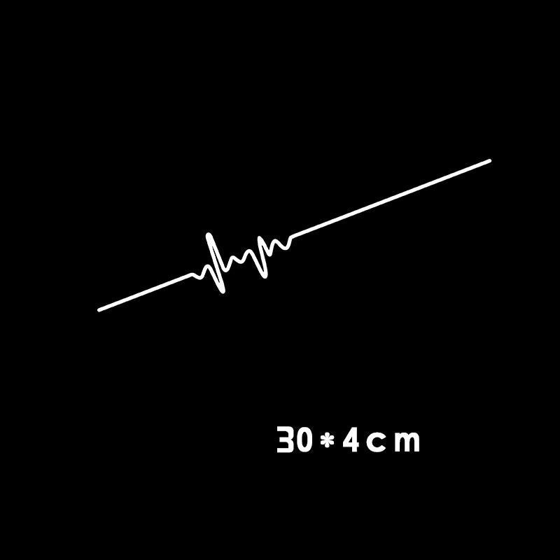 Car Electrocardiogram Creative Sound Wave Chart Car Sticker