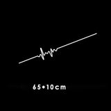 Car Electrocardiogram Creative Sound Wave Chart Car Sticker