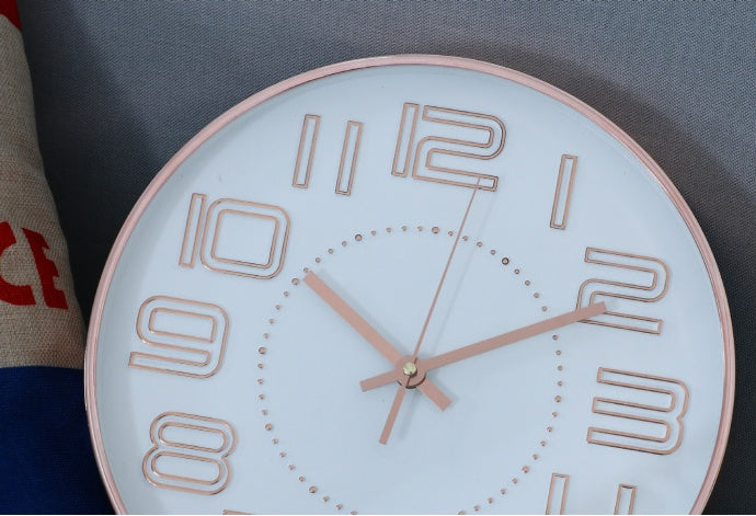 Plastic living room wall clock