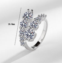 Design Sense Micro-inlaid Zircon Ring Women