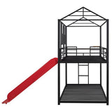 Bunk Metal Bunk Bed, Metal Bed With Slide