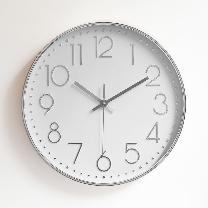 Plastic living room wall clock