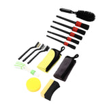 14Pcs Car Detailing Brush Auto Detail Cleaning Tool Set Kit for Interior Exterior