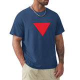 Men's Inverted Red Triangle T-shirt Top