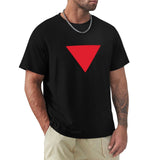 Men's Inverted Red Triangle T-shirt Top