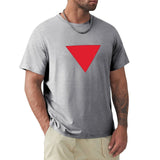 Men's Inverted Red Triangle T-shirt Top