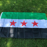 Syria Flag Three-star Scarf