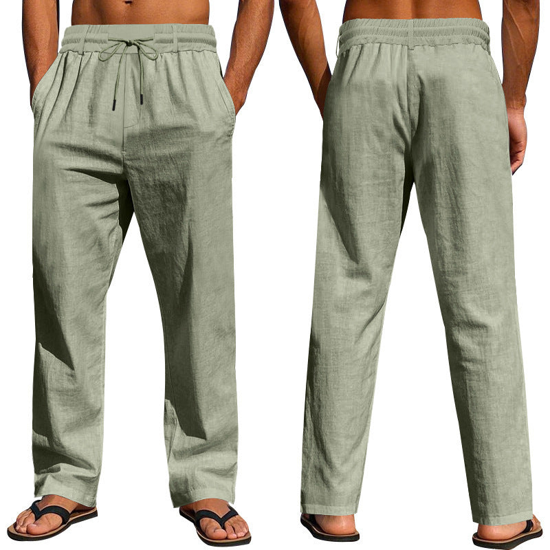 Loose Drawstring Beach Sports Trousers Men