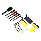 14Pcs Car Detailing Brush Auto Detail Cleaning Tool Set Kit for Interior Exterior