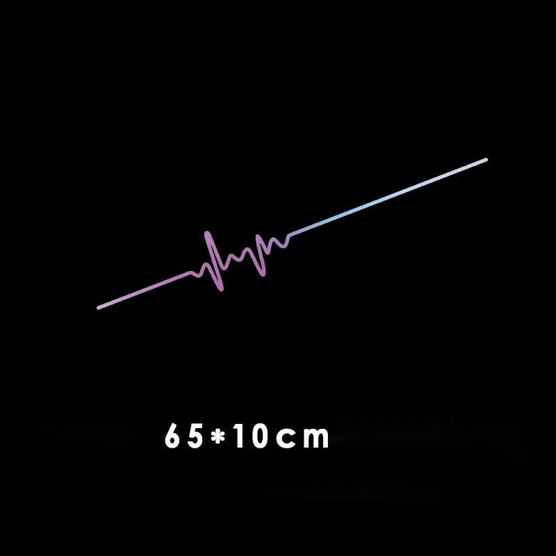 Car Electrocardiogram Creative Sound Wave Chart Car Sticker