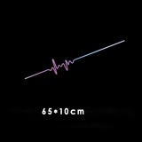 Car Electrocardiogram Creative Sound Wave Chart Car Sticker