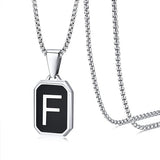 Stainless Steel 26 English Fashion Black Necklace