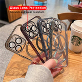 Phone Case With Camera Protector Advanced Electroplating Integrated With Lens Protector Phone Case For Simple 11 Soft