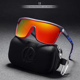 Large Frame One-piece Bicycle Glass Colorful Real Film Polarized Sunglasses