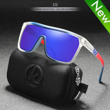 Large Frame One-piece Bicycle Glass Colorful Real Film Polarized Sunglasses