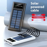 With Cable Four-wire Solar Energy Portable Battery For Mobile Phones