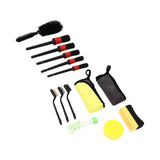 14Pcs Car Detailing Brush Auto Detail Cleaning Tool Set Kit for Interior Exterior